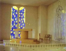Haga click para ver la imagen ampliada interior of the chapel of the rosary vence.jpg